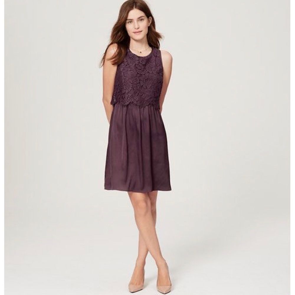 Loft | Lace Bodice dress